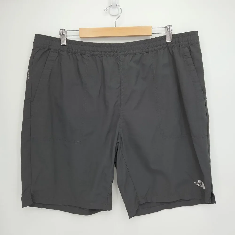 The North Face Mens Pull-On Adventure Shorts Dark Gray Size XXL Nylon Quick Dry
